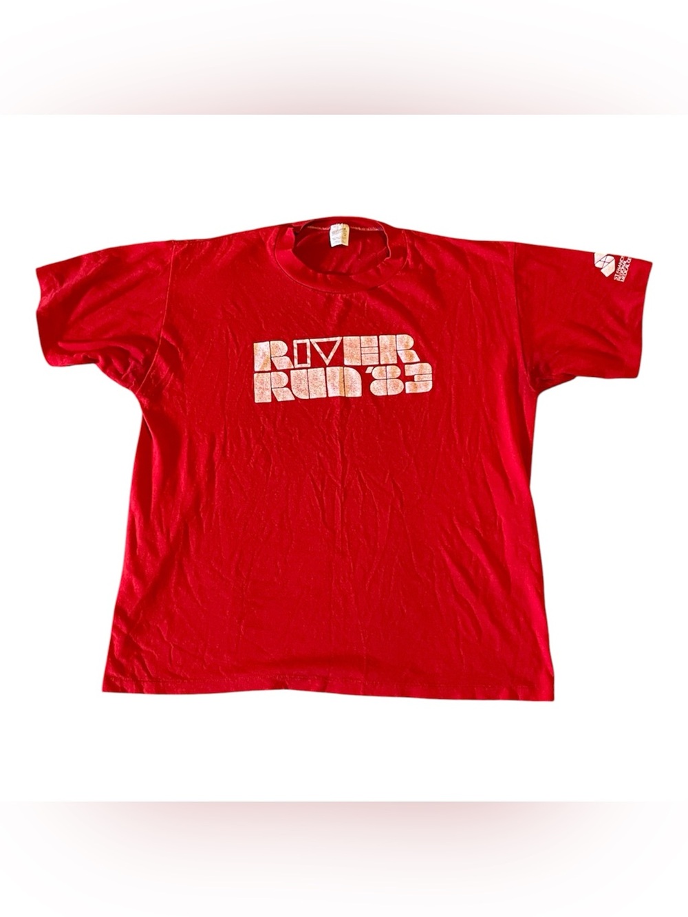 Vintage 1983 Red River Run Graphic Single Stitch Sportswear Brand Size XL